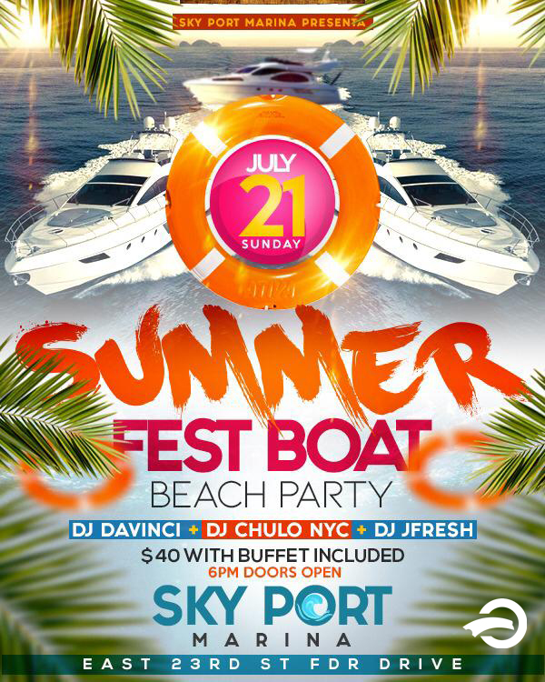 SUMMER FEST BOAT BEACH PARTY