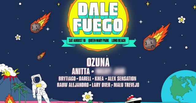 Buy tickets for Dale Fuego Music Festival: Ozuna, Anitta & Brytiago	 Dale Fuego Music Festival: Ozuna, Anitta & Brytiago