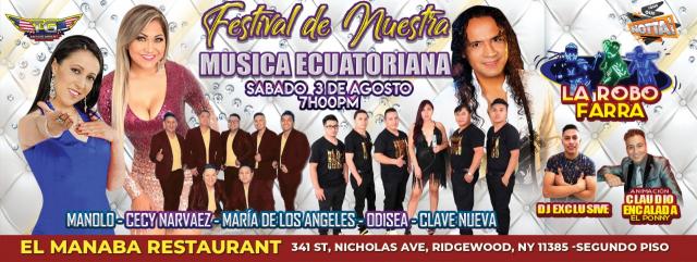 Buy tickets for Festival de Nuestra Musica Ecuatoriana  Festival de Nuestra Musica Ecuatoriana