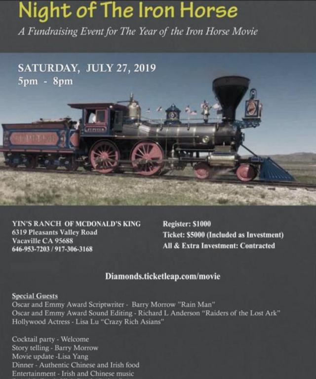 The Fund Raising of Hollywood movie “The Year of Iron Horse”