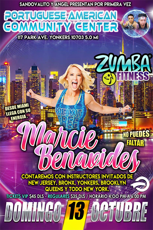 Buy tickets for MARCIE BENANVIDES ZUMBA FITNESS MARCIE BENANVIDES ZUMBA FITNESS
