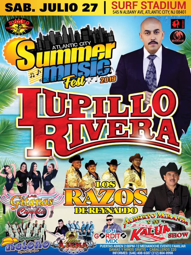 Buy tickets for LUPILLO RIVERA, LAS GITANAS DE LA CUMBIA, LOS RAZOS DE REYNALDO, KALUA SHOW & BANDA EL RETOÑO LUPILLO RIVERA, LAS GITANAS DE LA CUMBIA, LOS RAZOS DE REYNALDO, KALUA SHOW & BANDA EL RETOÑO