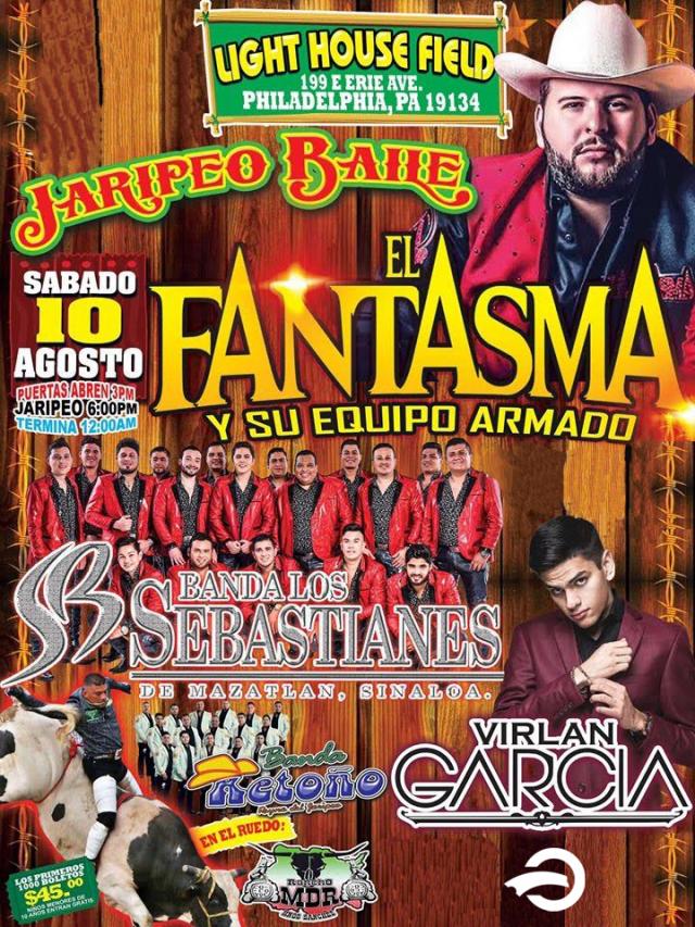 Jaripero Baile: El Fantasma, Banda los sebastianes, Banda Retoño y Virlan Garcia