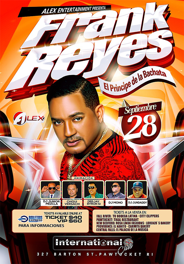 Buy tickets for FRANK REYES FRANK REYES