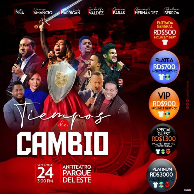 Buy tickets for TIEMPOS DE CAMBIO TIEMPOS DE CAMBIO