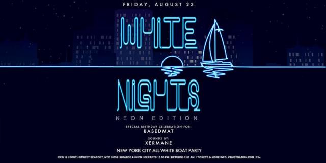 All White Affair - White Nights NEON EDITION Boat Party - Yacht Cruise NYC