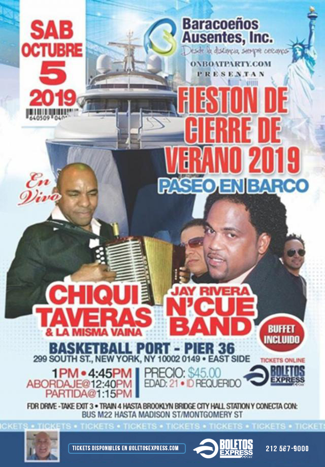 FIESTON EN BARCO 2019