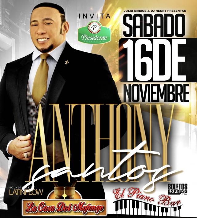 Buy tickets for ANTHONY SANTOS ANTHONY SANTOS
