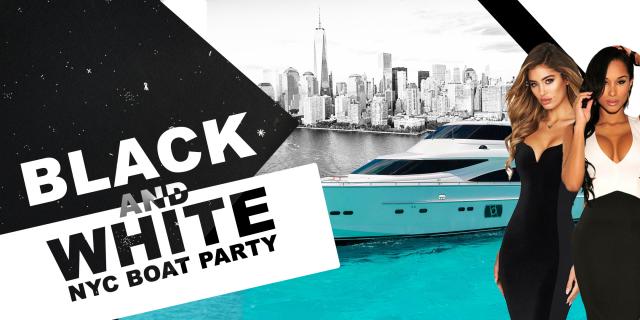  The Black & White Boat Party Yacht Cruise NYC