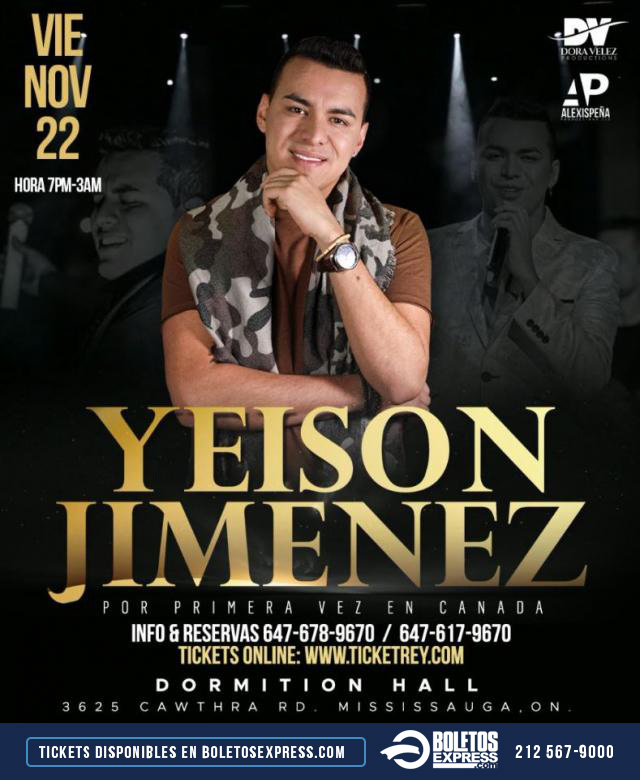 Buy tickets for YEISON JIMENEZ YEISON JIMENEZ