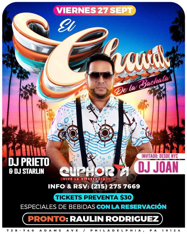 Buy tickets for EL CHAVAL DE LA BACHATA EL CHAVAL DE LA BACHATA