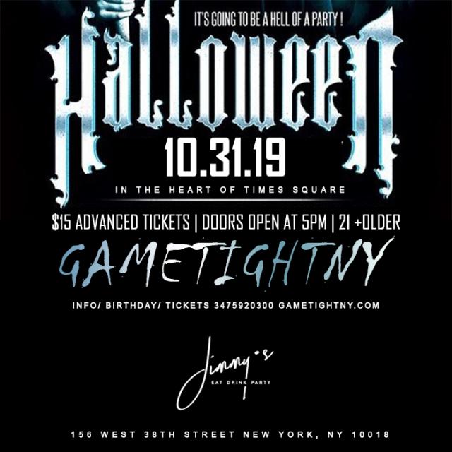 Buy tickets for Jimmy's NYC Halloween party 2019 Jimmy's NYC Halloween party 2019
