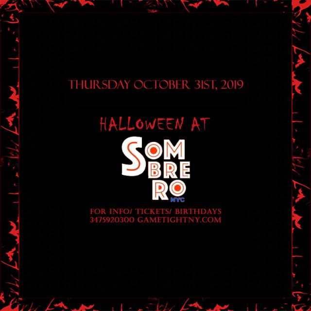 Buy tickets for Sombrero NYC Halloween party 2019 Sombrero NYC Halloween party 2019