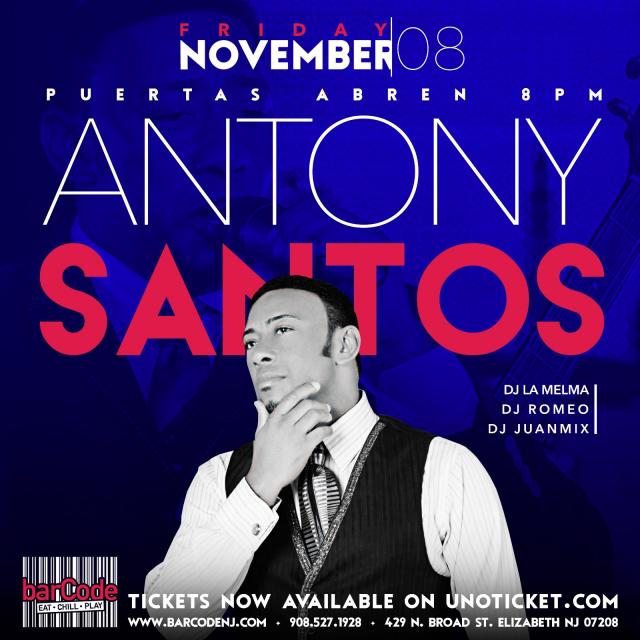 Buy tickets for Anthony Santos Anthony Santos