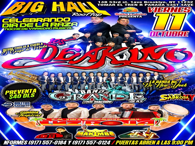 Buy tickets for Los Deakino, Banda La Grande de NY & La Luz Roja Los Deakino, Banda La Grande de NY & La Luz Roja
