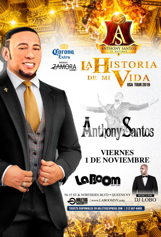 Buy tickets for ANTHONY SANTOS | LA HISTORIA DE MI VIDA TOUR 2019 ANTHONY SANTOS | LA HISTORIA DE MI VIDA TOUR 2019