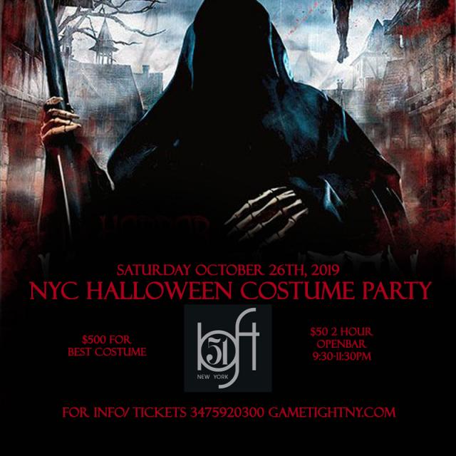 Loft 51 NYC Saturday Openbar Halloween Costume party 2019