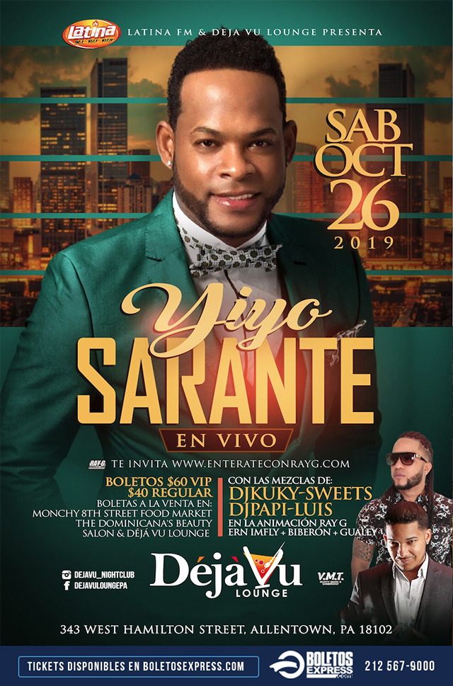 Yiyo Sarante Tickets BoletosExpress