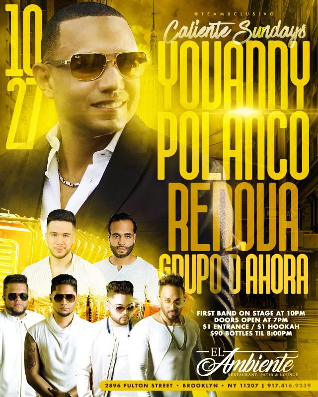 Buy tickets for YOVANNY POLANCO, GRUPO D AHORA & RENOVA YOVANNY POLANCO, GRUPO D AHORA & RENOVA