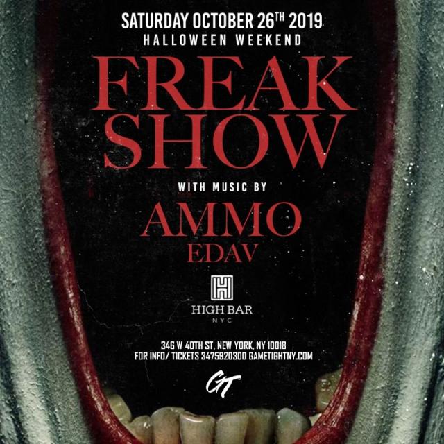 Buy tickets for Highbar NYC Freak Show Halloween Saturday Party 2019 Highbar NYC Freak Show Halloween Saturday Party 2019