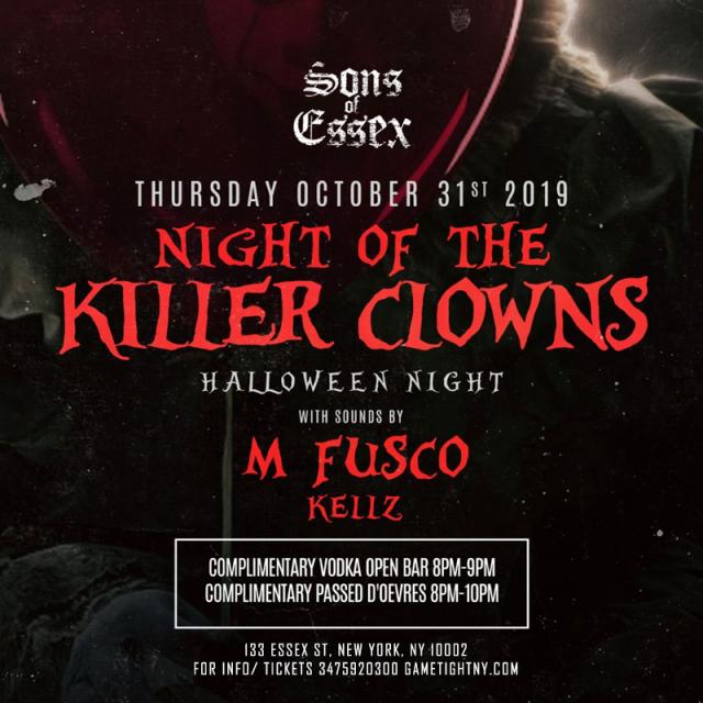 Buy tickets for Sons of Essex Halloween Party 2019 Sons of Essex Halloween Party 2019
