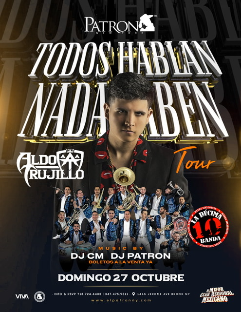 Buy tickets for ALDO TRUJILLO & LA DÉCIMA BANDA ALDO TRUJILLO & LA DÉCIMA BANDA