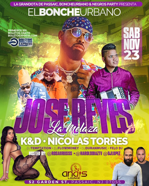 Buy tickets for Jose Reyez La Melaza Jose Reyez La Melaza