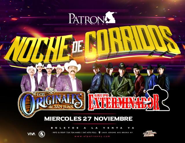 Buy tickets for GRUPO EXTERMINADOR & LOS ORIGINALES DE SAN JUAN GRUPO EXTERMINADOR & LOS ORIGINALES DE SAN JUAN