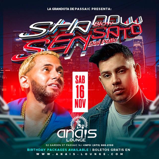 Buy tickets for Shadow Blow & Sensato Del Patio Shadow Blow & Sensato Del Patio