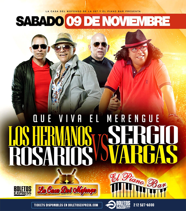 Buy tickets for Los Hermanos Rosario vs Sergio Vargas Los Hermanos Rosario vs Sergio Vargas