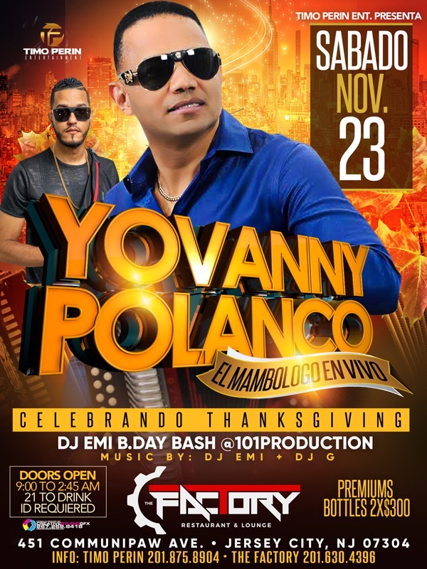 Buy tickets for YOVANNY POLANCO YOVANNY POLANCO
