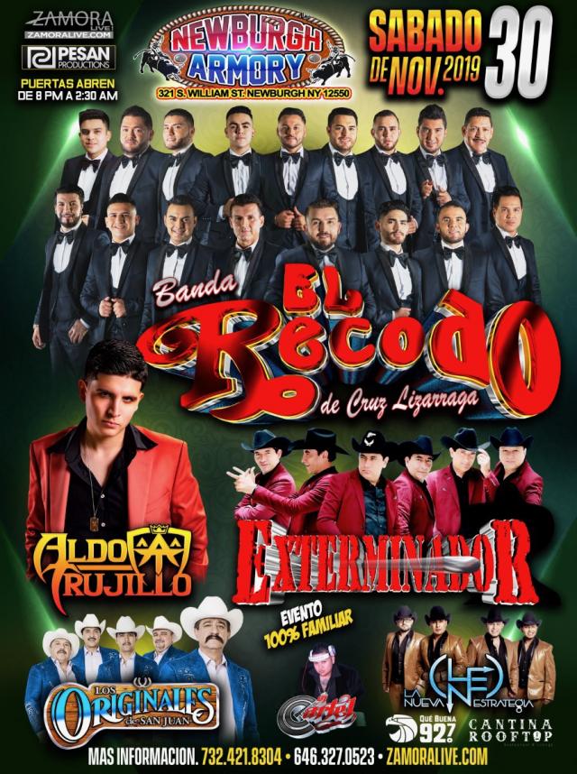 Banda El Recodo - Aldo Trujillo - Exterminador - Originales de San Juan En Newburgh, NY