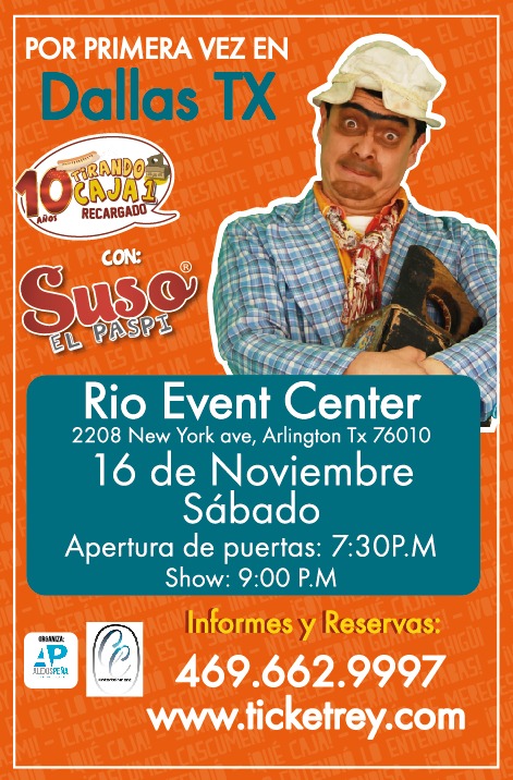 Buy tickets for SUSO EL PASPI - DALLAS, TEXAS SUSO EL PASPI - DALLAS, TEXAS