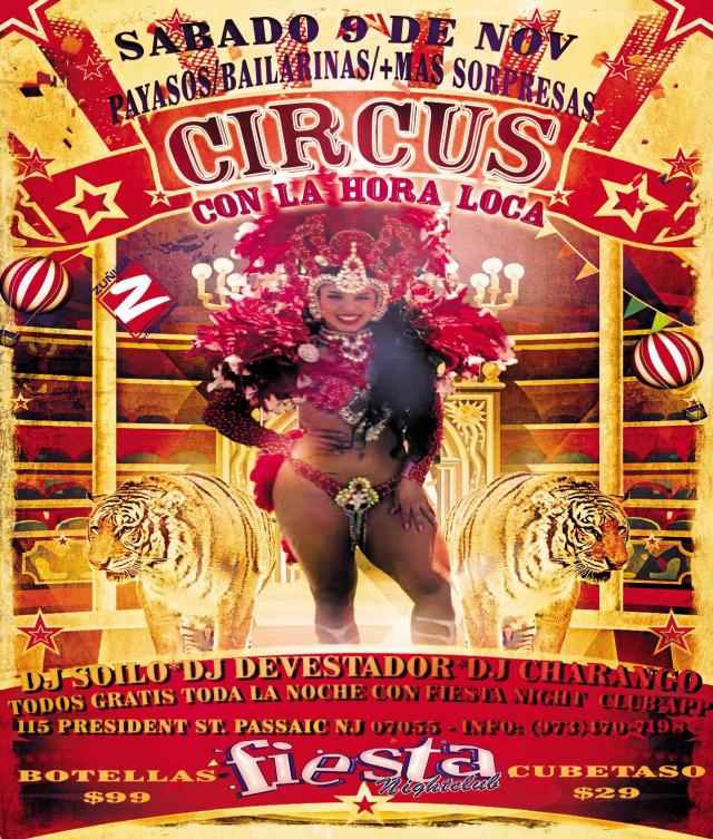 Buy tickets for Discoteca de Circus Con La Hora Loca Discoteca de Circus Con La Hora Loca