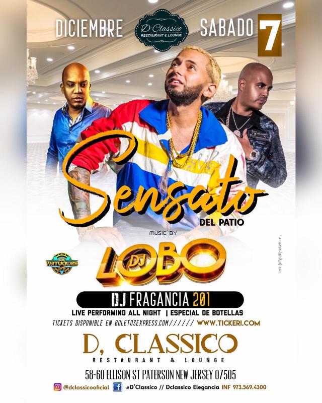 Buy tickets for SENSATO DEL PATIO & DJ LOBO SENSATO DEL PATIO & DJ LOBO
