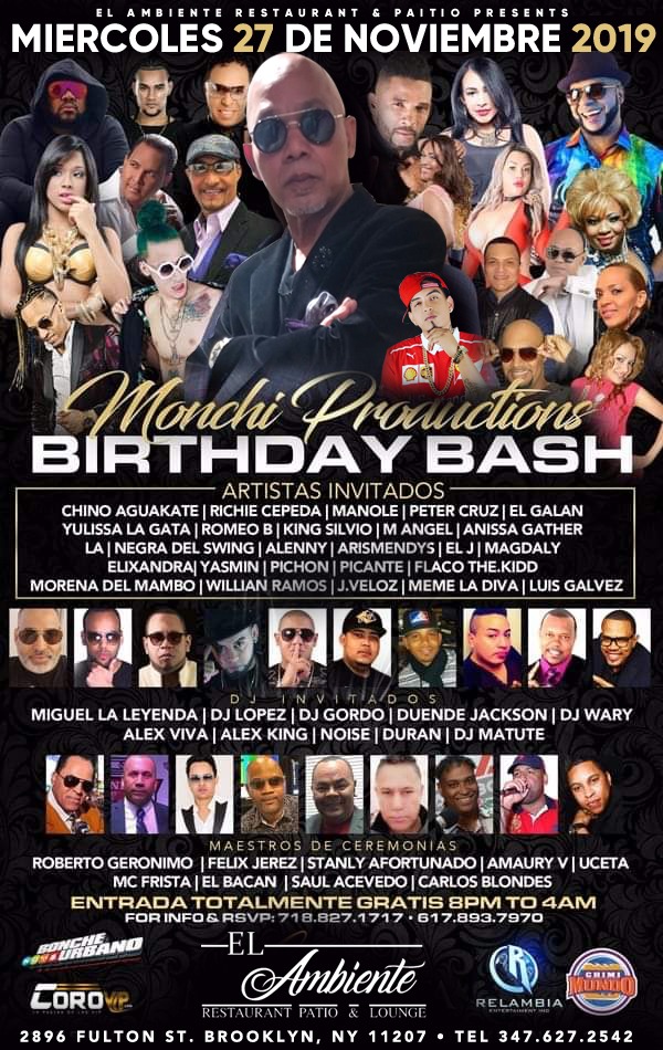 Buy tickets for Monchi Production Mega Birthday Bash Monchi Production Mega Birthday Bash