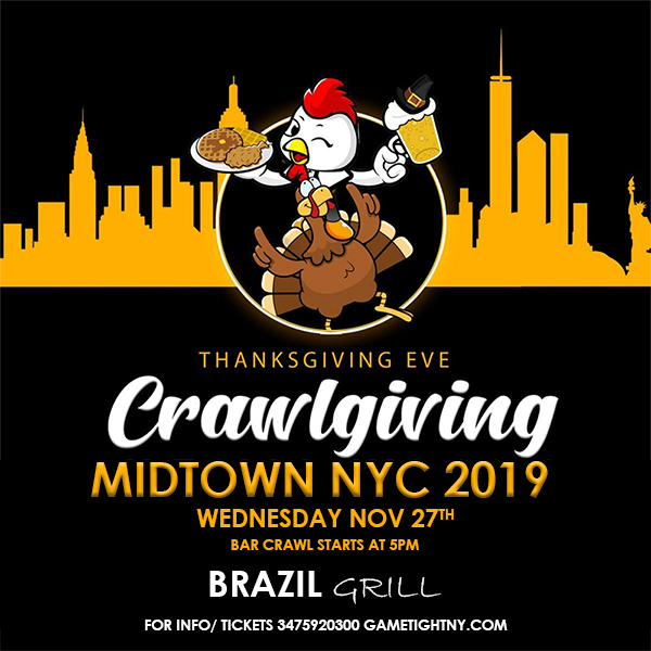 Brazil Grill NYC Thanksgiving Eve party 2019