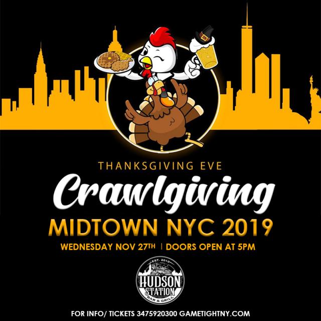 Hudson Station NYC Thanksgiving Eve party 2019