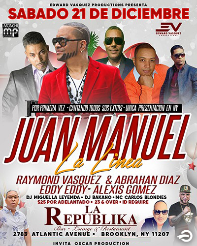 Buy tickets for Juan Manuel La Linea Juan Manuel La Linea