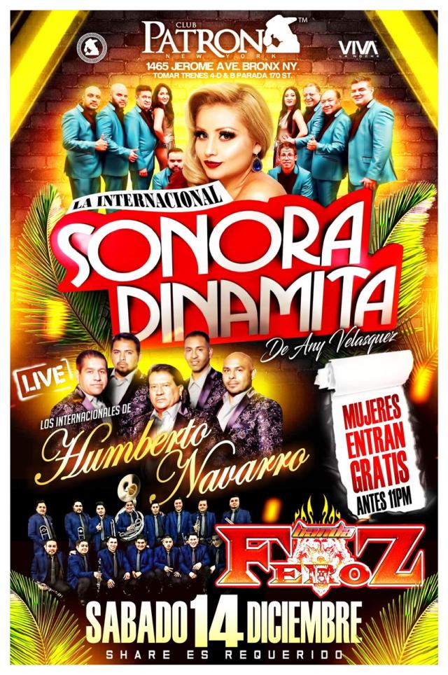 La Internacional Sonora Dinamita de Any Velasquez Tickets BoletosExpress