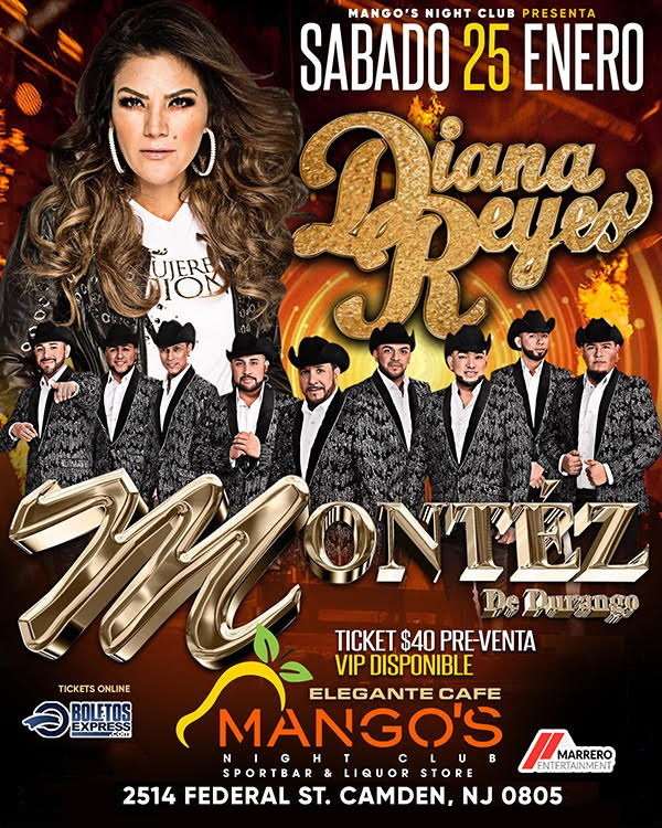 Buy tickets for Diana Reyes & Montez de Durango Diana Reyes & Montez de Durango