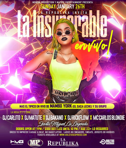 Buy tickets for LA INSUPERABLE LA INSUPERABLE