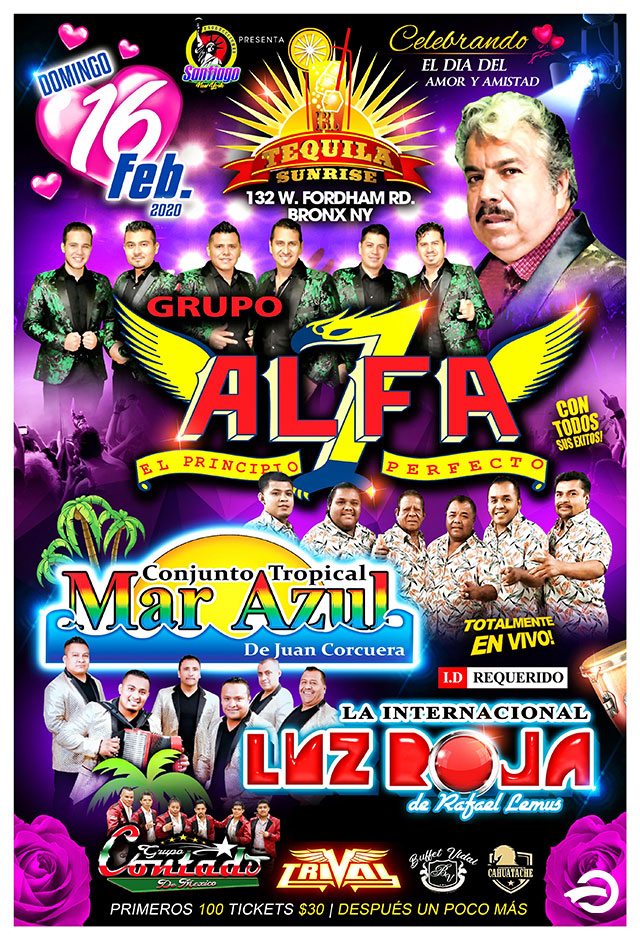 Buy tickets for GRUPO ALFA 7 | MAR AZUL | LUZ ROJA | GRUPO CONTANDO GRUPO ALFA 7 | MAR AZUL | LUZ ROJA | GRUPO CONTANDO