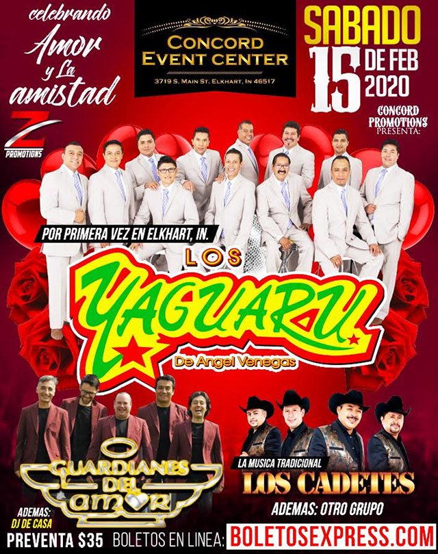 Buy tickets for Los Yaguaru | Guardianes del Amor | Los Cadetes Los Yaguaru | Guardianes del Amor | Los Cadetes