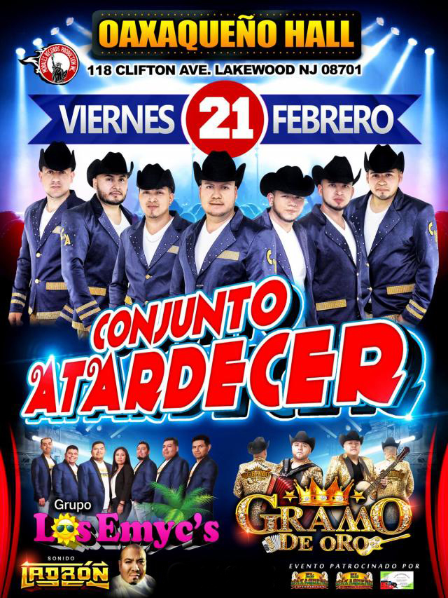 CONJUNTO ATARDECER, GRUPO LOS EMYC'S & GRAMO DE ORO