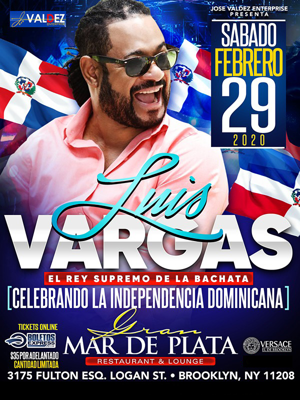 Buy tickets for Luis Vargas Luis Vargas