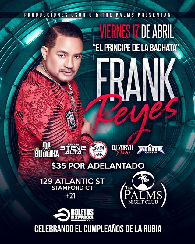 Buy tickets for FRANK REYES FRANK REYES