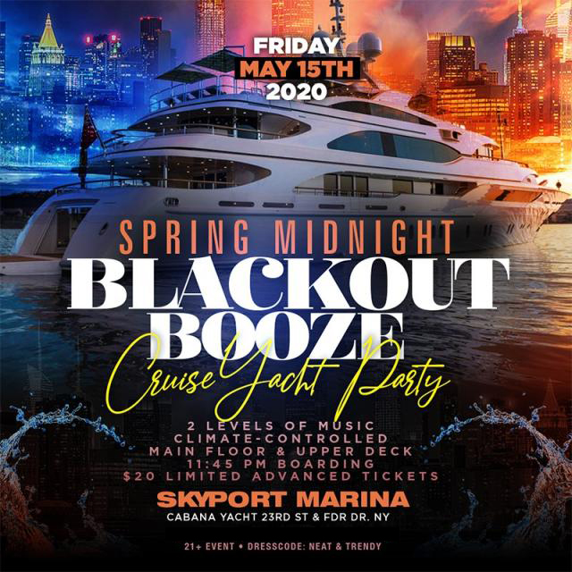 NYC Blackout Booze Cruise Yacht Party