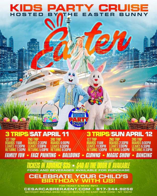 Buy tickets for Easter Kids Party Cruise Hosted By The Easter Bunny Easter Kids Party Cruise Hosted By The Easter Bunny