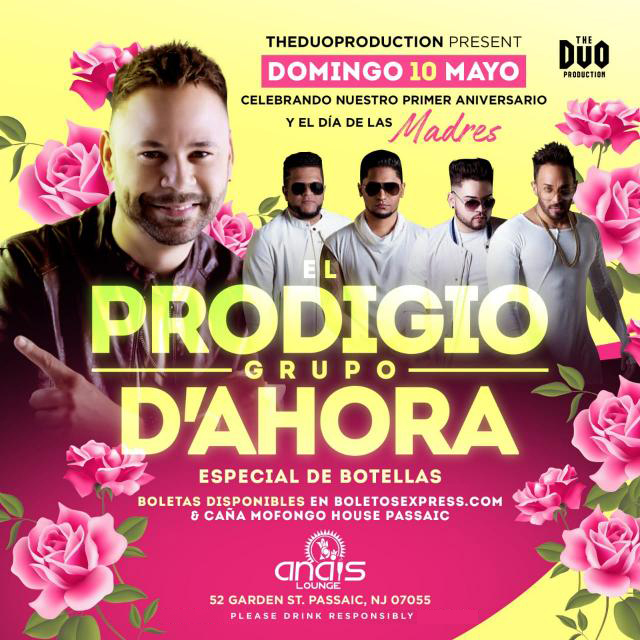Buy tickets for El Prodigio & El Grupo D' Ahora - CANCELLED El Prodigio & El Grupo D' Ahora - CANCELLED